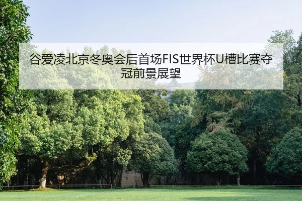 谷爱凌北京冬奥会后首场FIS世界杯U槽比赛夺冠前景展望